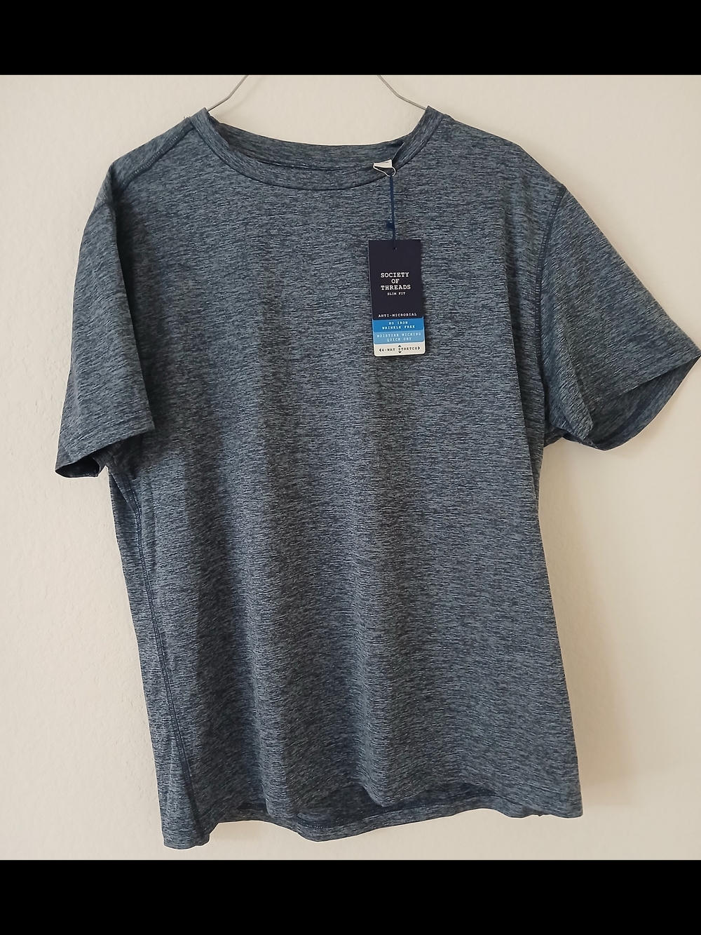 Society of Threads Heathered Blue Crewneck Tee